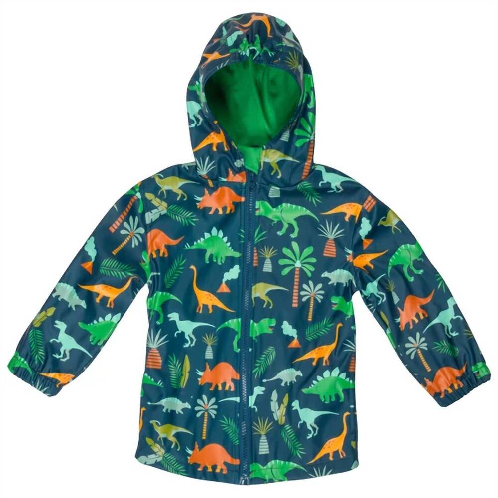 NEW STEPHEN JOSEPH boys dino raincoat in blue